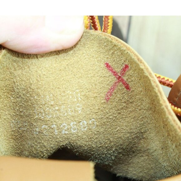 LL Bean Brown Leather 8" Lace Up Round Toe Unlined Ankle Duck Boots Size 9 M - Picture 8 of 10